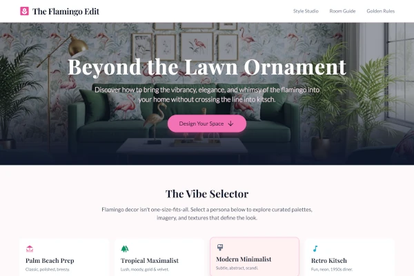 Decorating with Flamingos