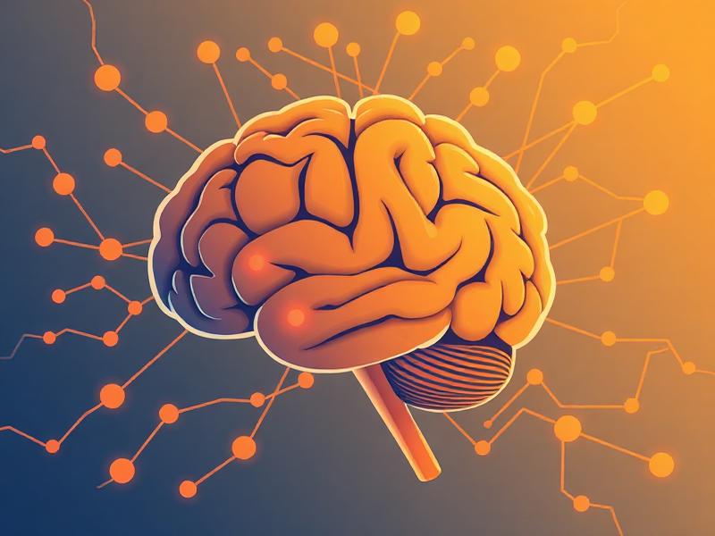 Brain neural networks showing greeting psychology